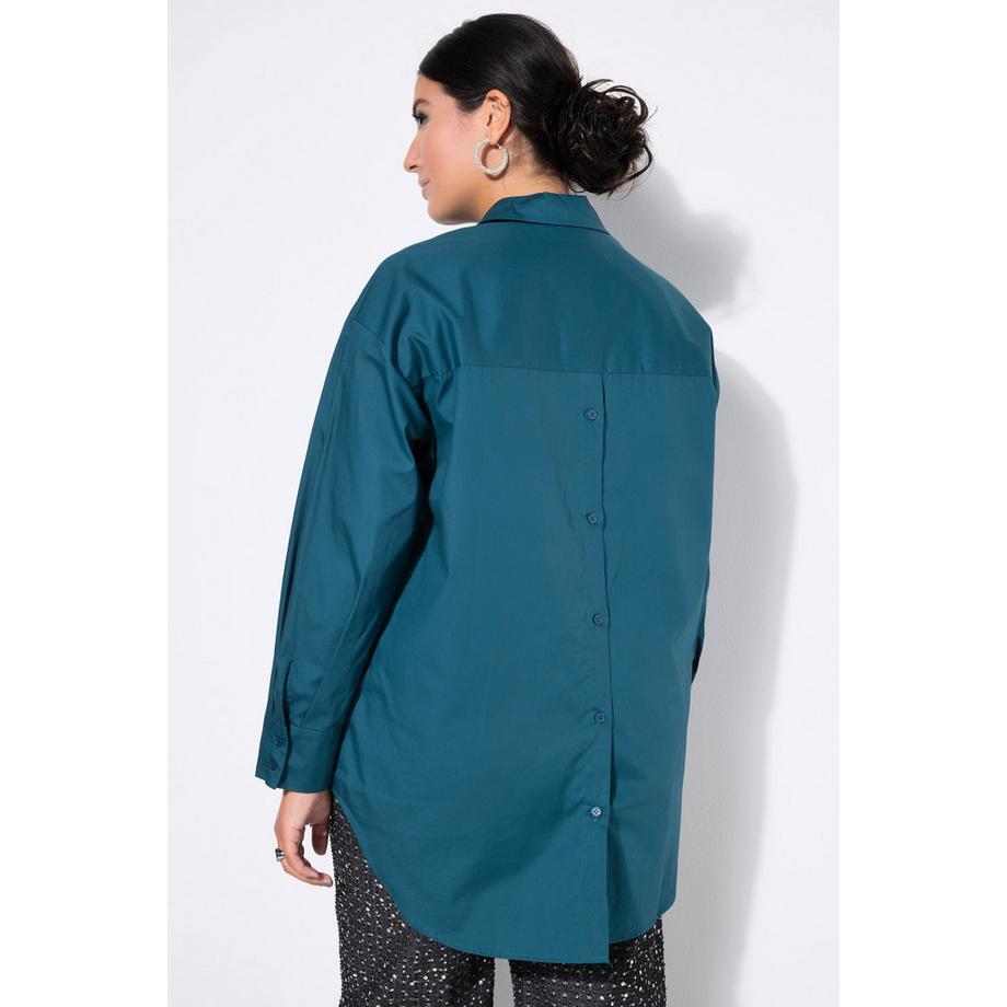 Studio Untold Blouse Oversized Manches Longues avec Patte de Boutonnage au Dos  