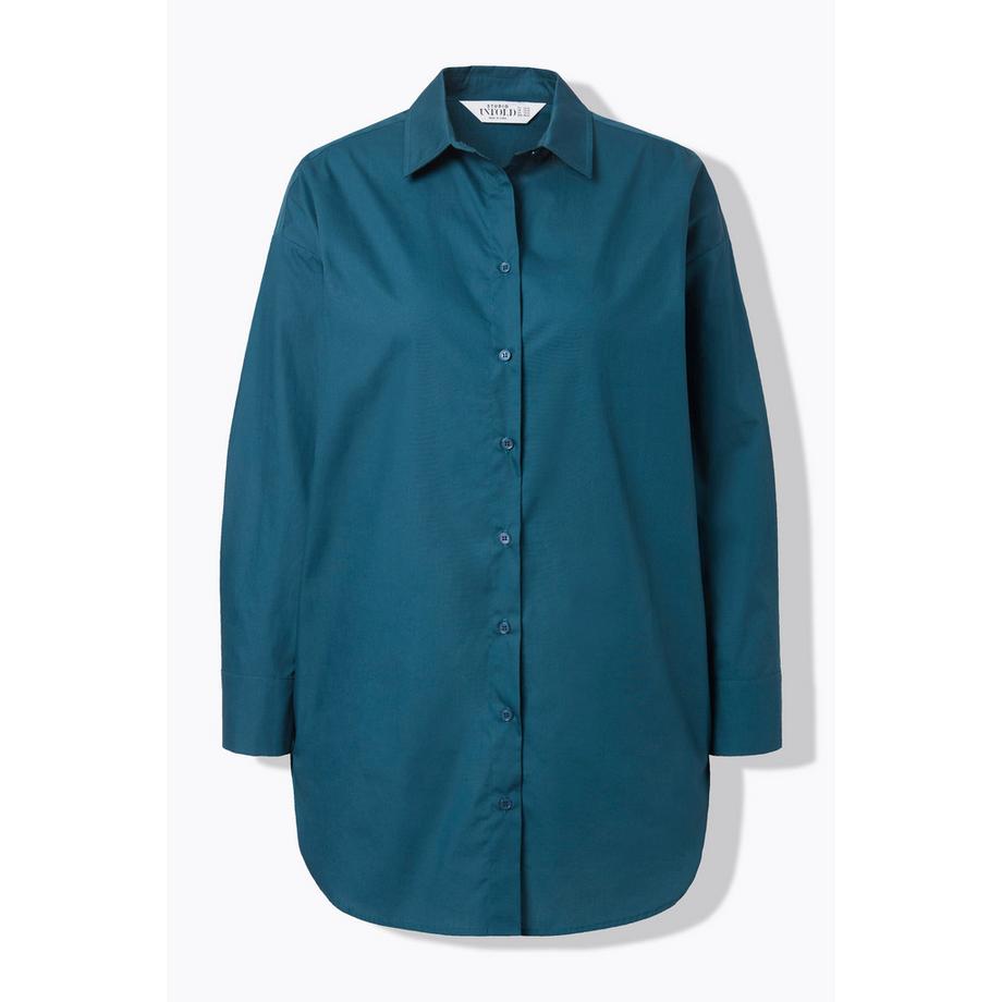 Studio Untold Blouse Oversized Manches Longues avec Patte de Boutonnage au Dos  