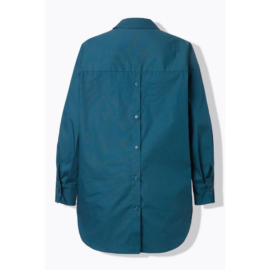 Studio Untold Blouse Oversized Manches Longues avec Patte de Boutonnage au Dos  