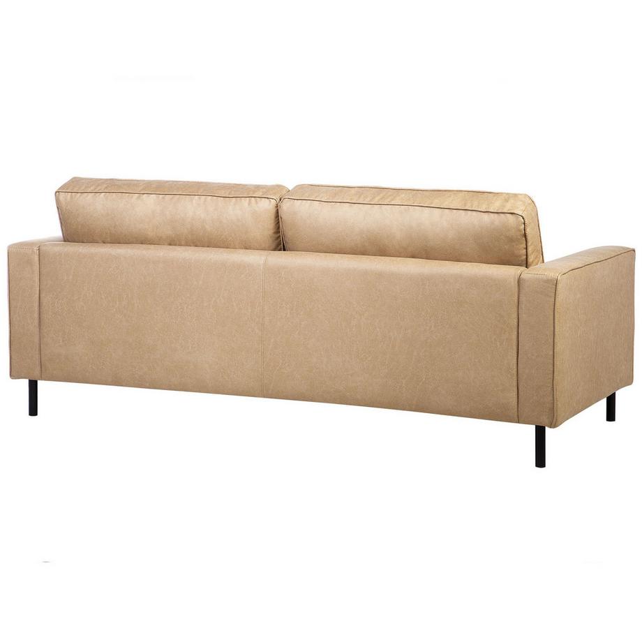 Beliani 3 Sitzer Sofa aus Kunstleder Klassisch SAVALEN  