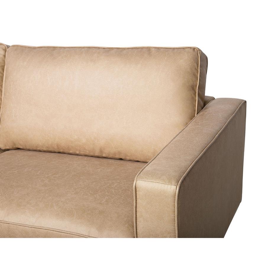 Beliani 3 Sitzer Sofa aus Kunstleder Klassisch SAVALEN  