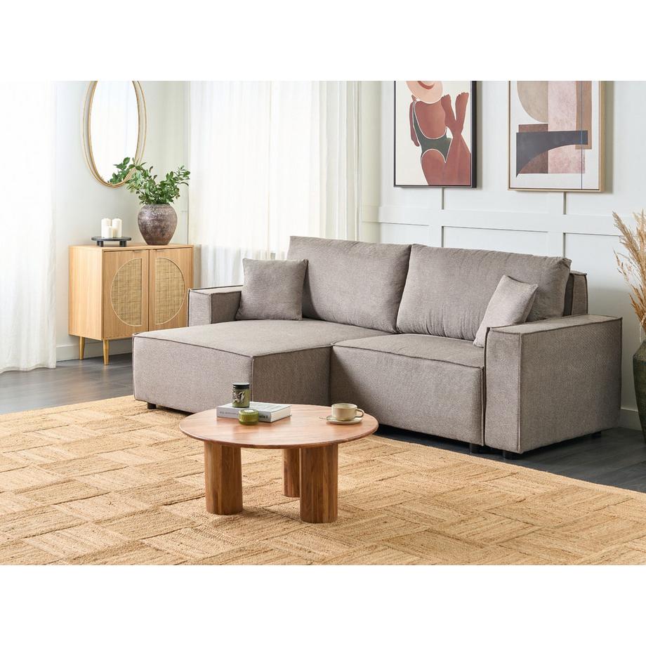 Beliani Ecksofa aus Stoff  KARILA  