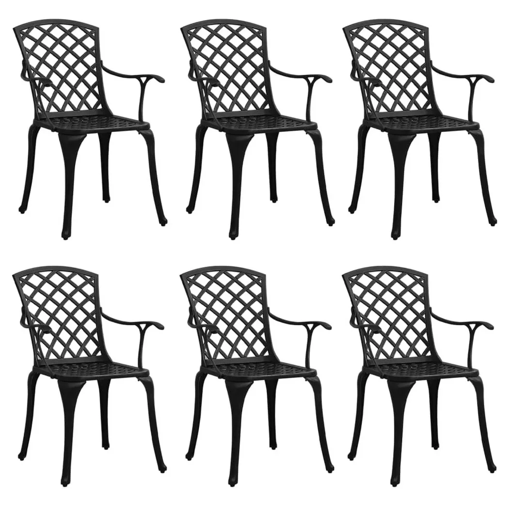 VidaXL - Chaise de jardin aluminium, One Size, Noir