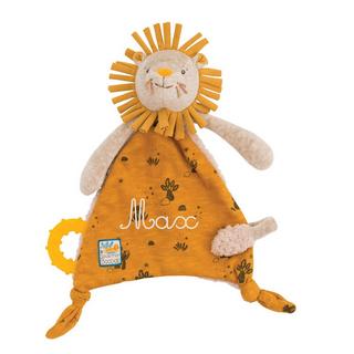 Moulin Roty  Doudou attache-tétine lion, Sous mon baobab, Moulin Roty 