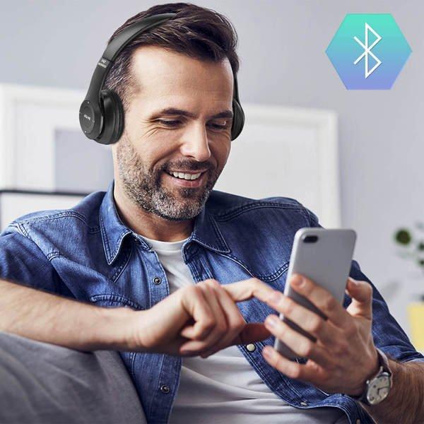 Avizar  Cuffie audio Bluetooth P47 - Nero 