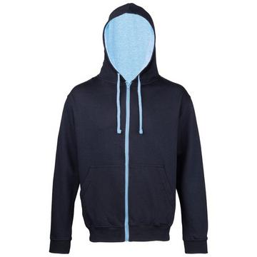 Sweatshirt à capuche et fermeture zippée