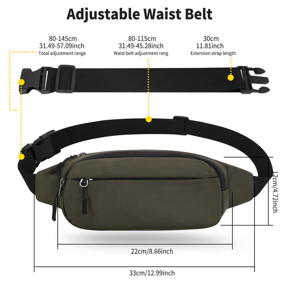 Only-bags.store Gürteltasche mit verlängertem Gürtel Moderne Umhängetasche  