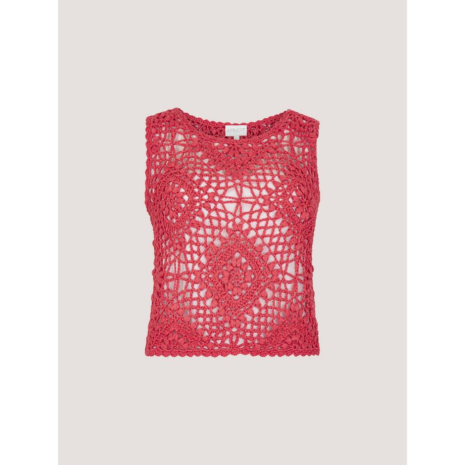 APRICOT Diamant Handstrick Crop Top  