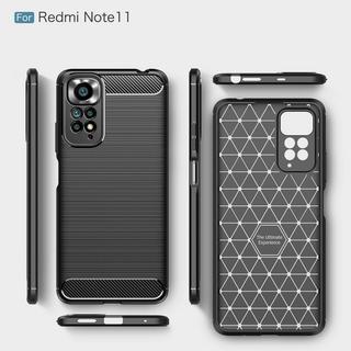 Cover-Discount  Xiaomi Redmi Note 11 - Metall Carbon Look Hülle 