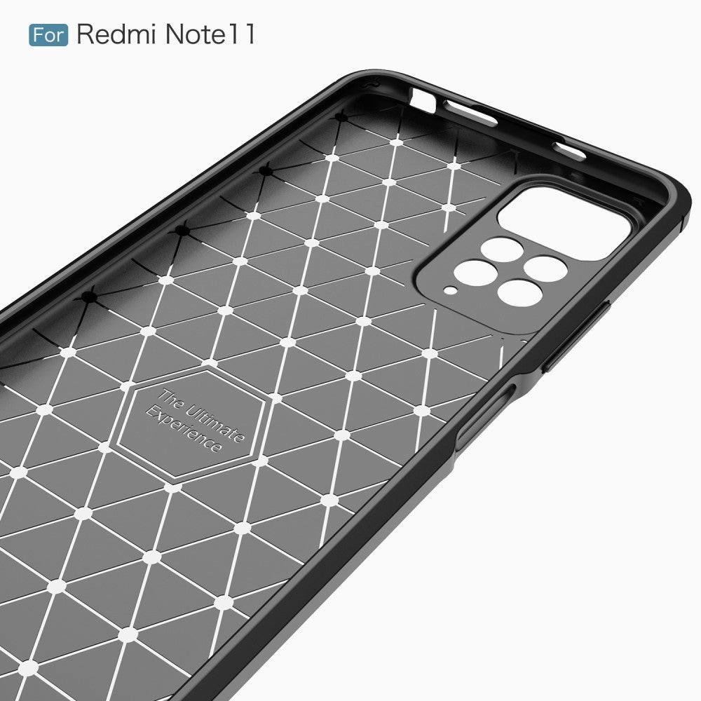 Cover-Discount  Xiaomi Redmi Note 11 - Metall Carbon Look Hülle 