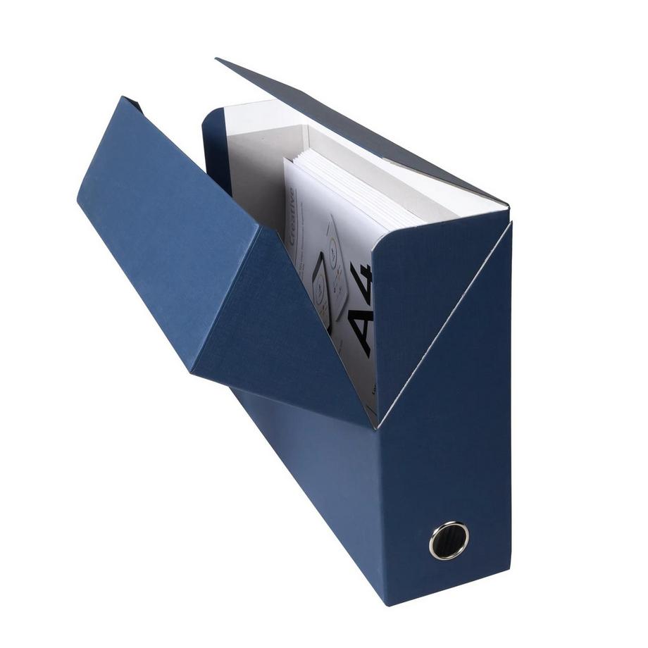 Exacompta Scatola per progetti dorso 90mm cartoncino tellato - 25,5x34cm - x 5  