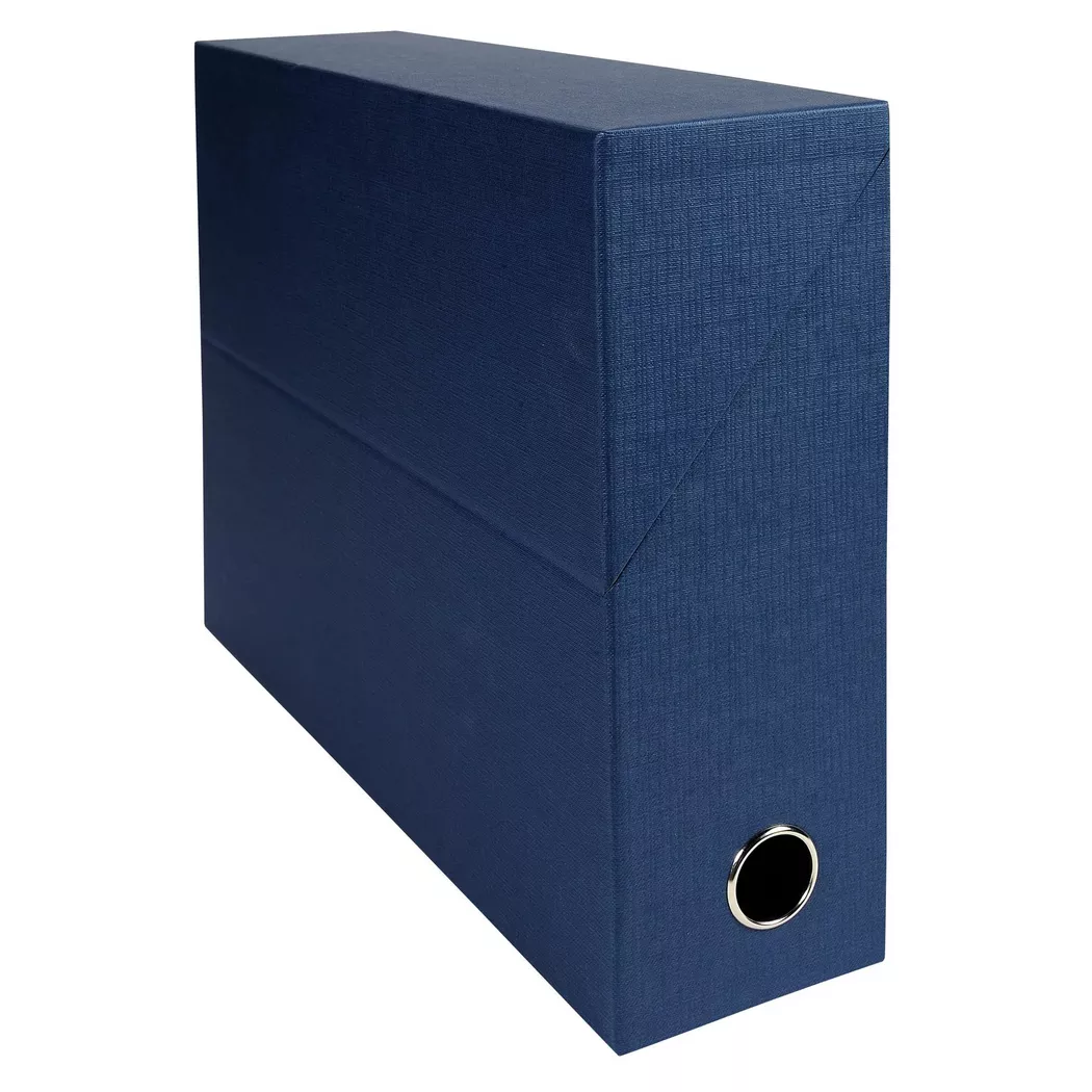 EXACOMPTA Archivbox, DIN A4, Karton, 90 mm, dunkelblau