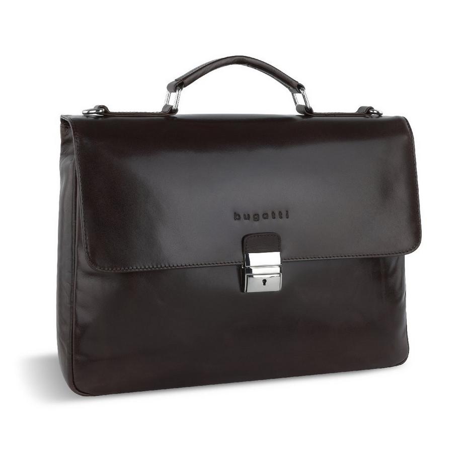 BUGATTI Romano Aktentasche S Dunkelbraun  