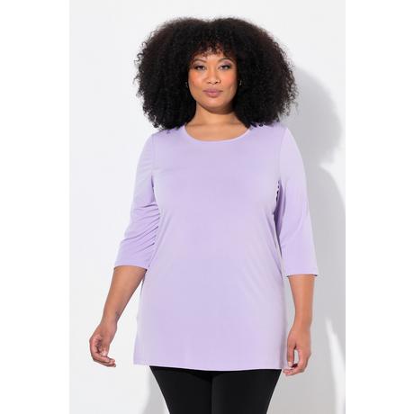 Ulla Popken  Longshirt, Ringmuster, Rundhals, 3/4-Arm 