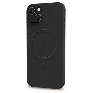 Celly  Cromomag Weiche Gummihülle MagSafe kompatibles iPhone 15 Schwarz 