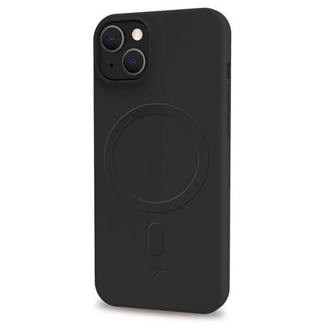 Celly  Cromomag Weiche Gummihülle MagSafe kompatibles iPhone 15 Schwarz 