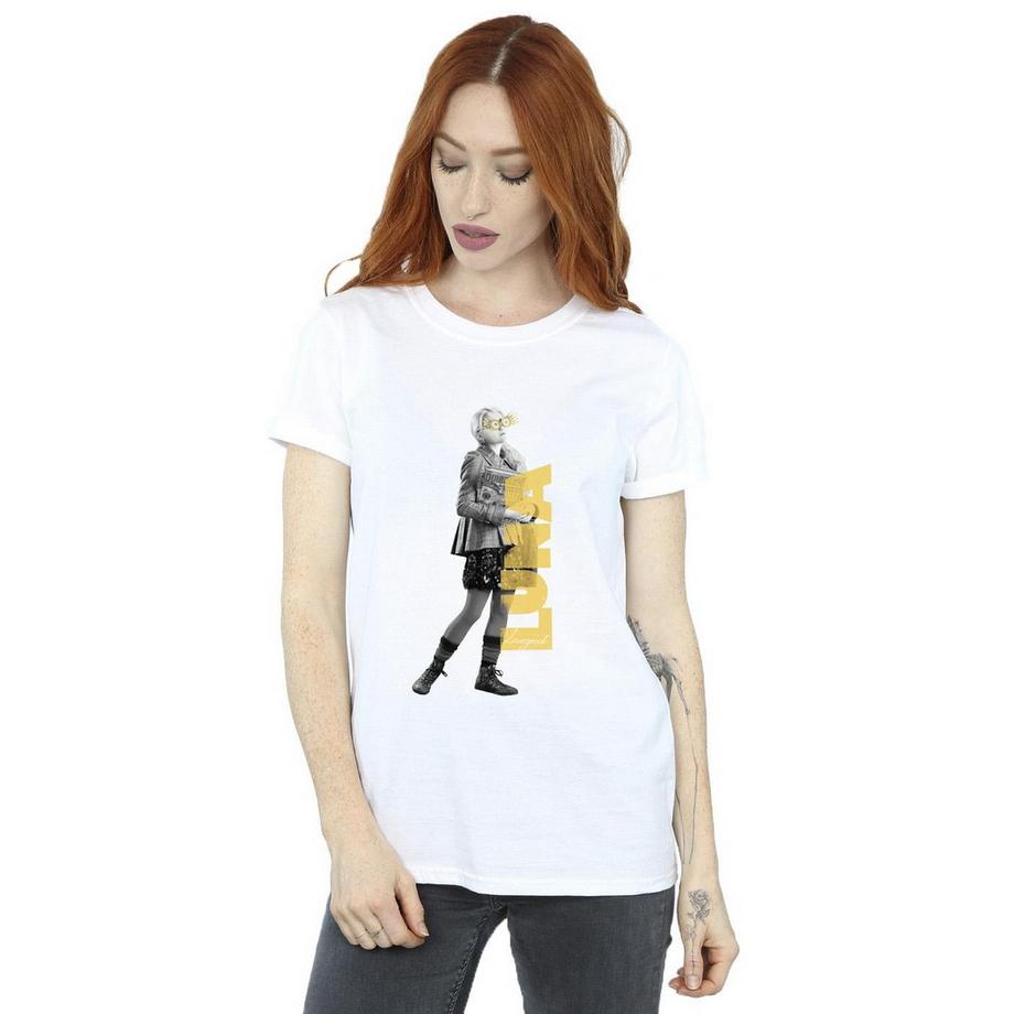 HARRY-POTTER Luna Lovegood T-Shirt Vestibilità Morbida  