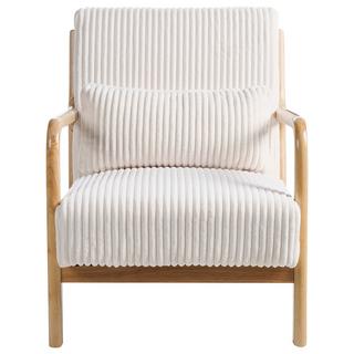 Beliani Fauteuil en Velours côtelé Rétro SORSELE  