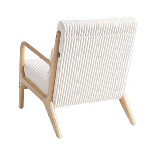 Beliani Fauteuil en Velours côtelé Rétro SORSELE  