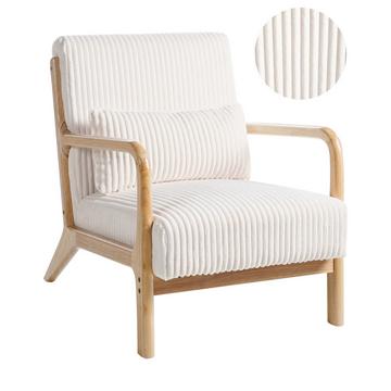 Fauteuil en Velours côtelé Rétro SORSELE