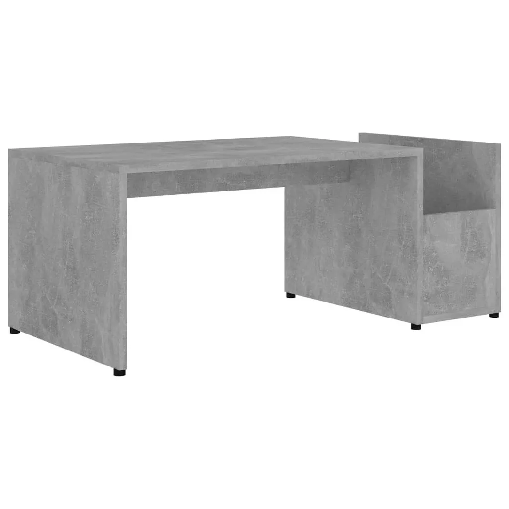 Table basse Gris béton 90x45x35 cm bois d'ingénierie