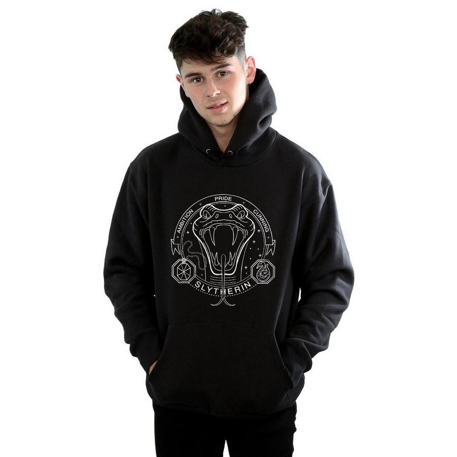 HARRY-POTTER Felpa con cappuccio Slytherin  