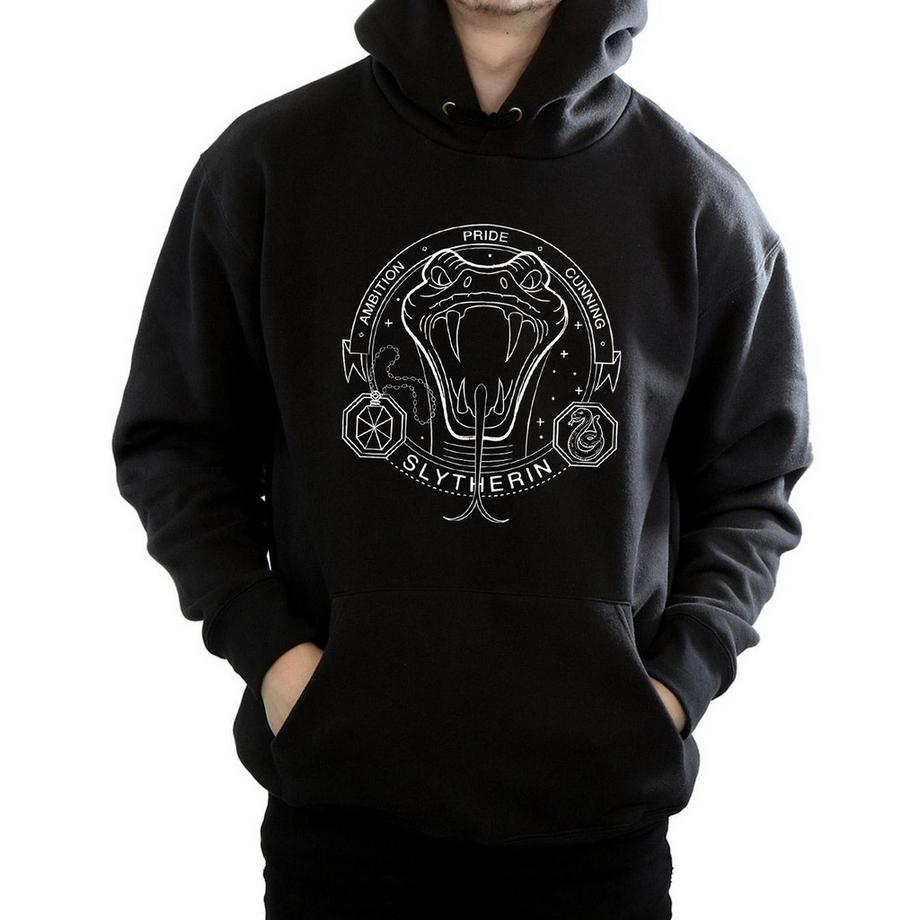 HARRY-POTTER Felpa con cappuccio Slytherin  