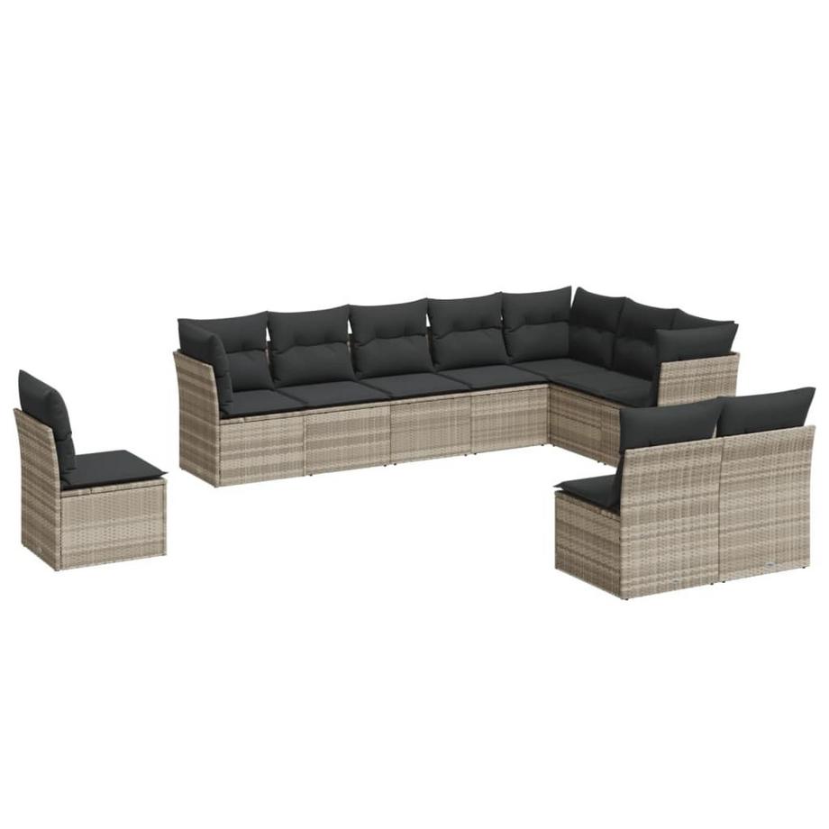 set divano da giardino Polirattan