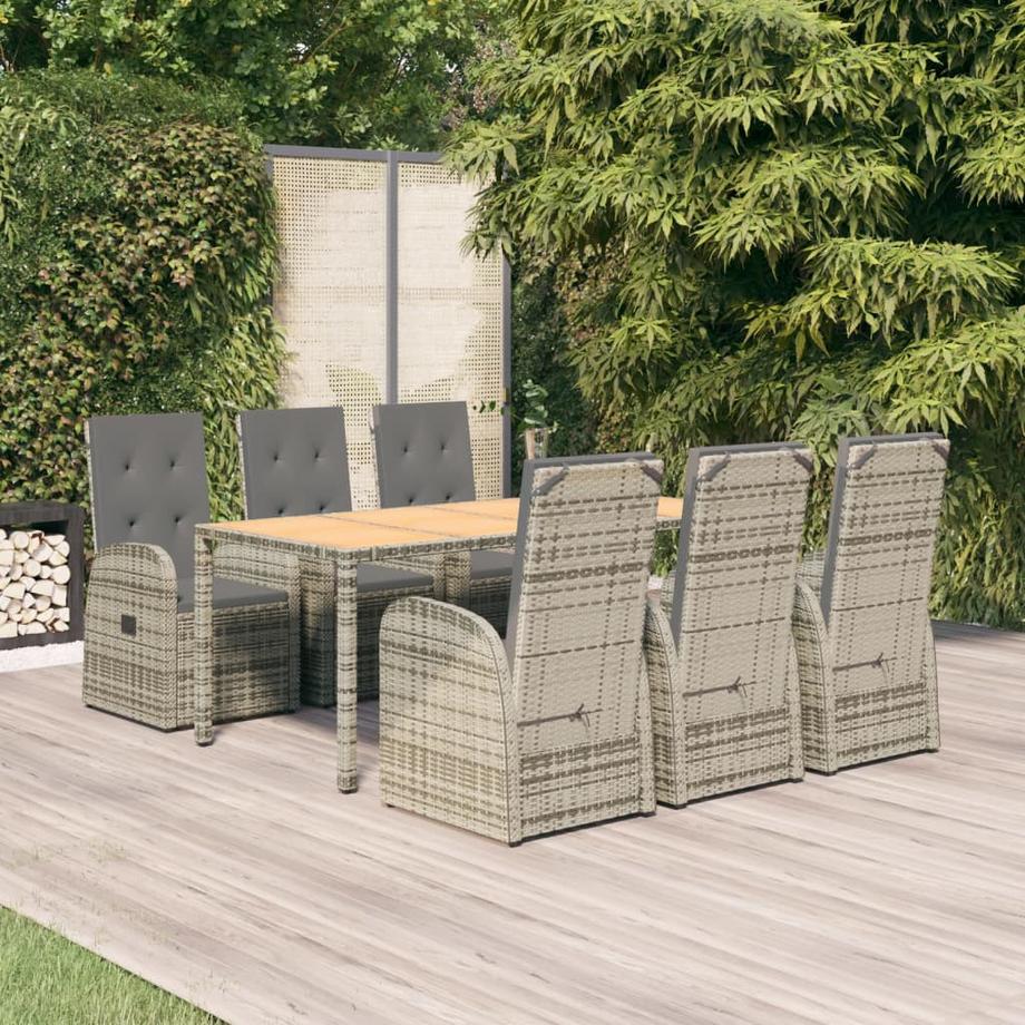 VidaXL set da pranzo da giardino Polirattan  