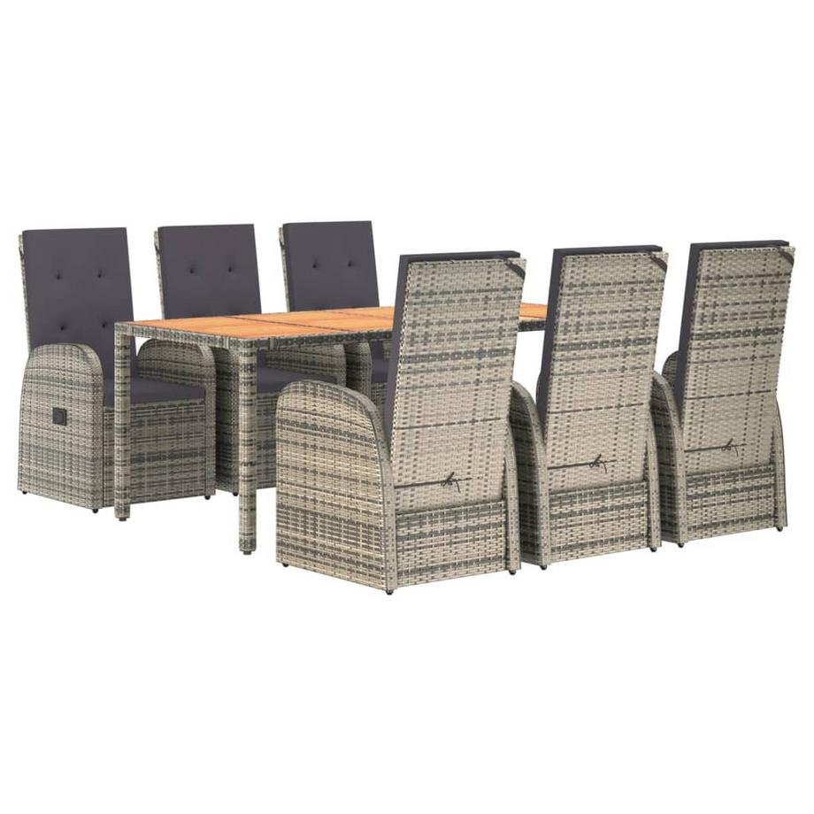 VidaXL set da pranzo da giardino Polirattan  