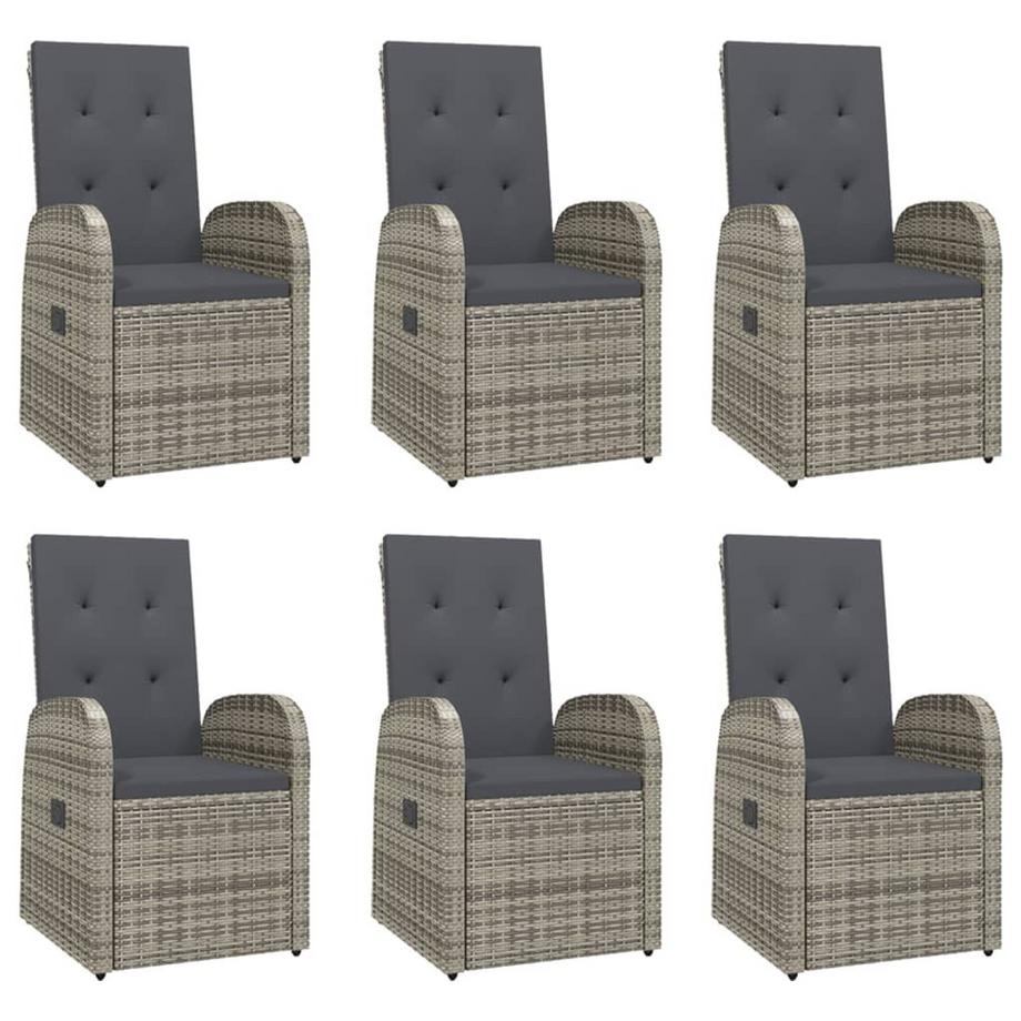VidaXL set da pranzo da giardino Polirattan  