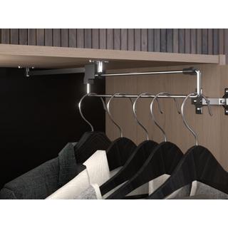 Vente-unique Bett mit Stauraum & LEDs + Lattenrost - 160 x 200 cm - Naturfarben & Schwarz - VELONA  