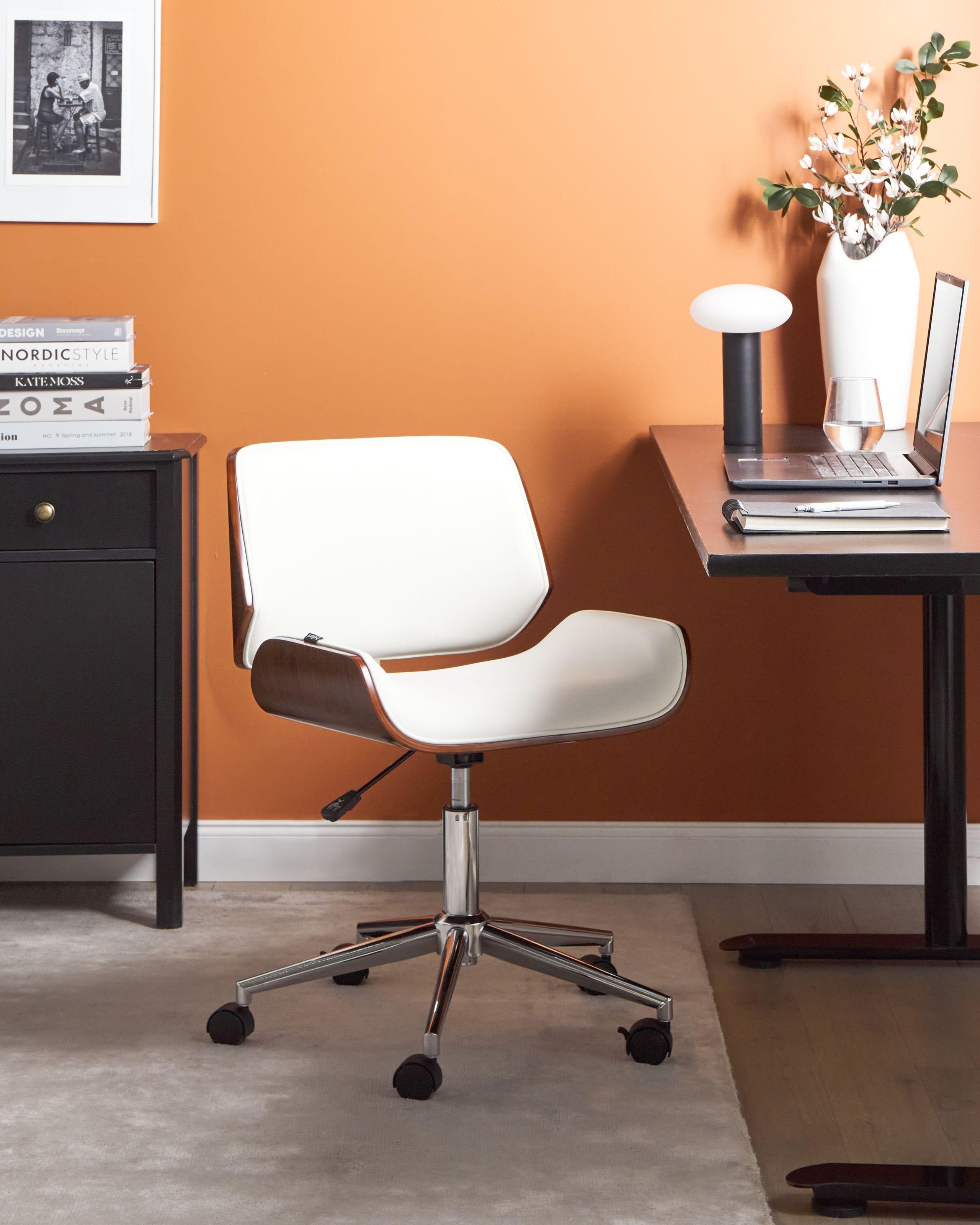 Beliani Chaise de bureau en Cuir PU Rétro TOTOWA  