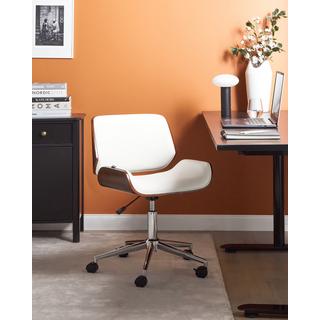 Beliani Chaise de bureau en Cuir PU Rétro TOTOWA  