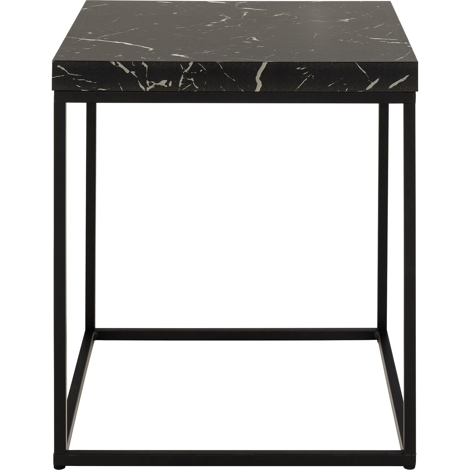 mutoni Table basse Brynlee noire 40x40  