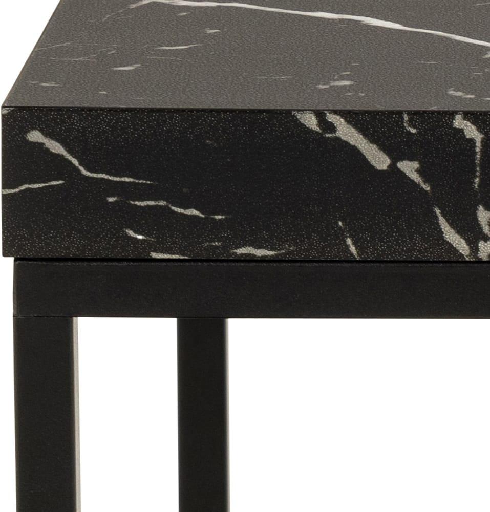 mutoni Table basse Brynlee noire 40x40  