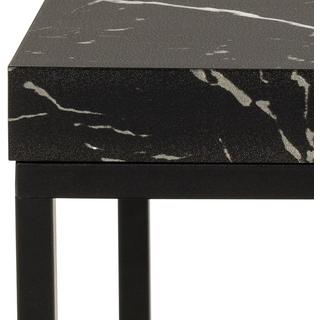 mutoni Table basse Brynlee noire 40x40  