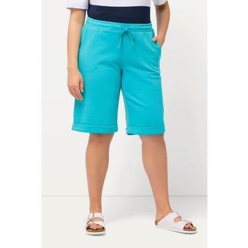 Short Mary en molleton, taille élastique, jambe droite et large