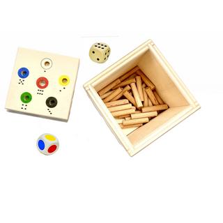 Activity-board  Jeu de dés pour toute la famille pour apprendre les chiffres et les couleurs | Jeux de voyage pour les déplacements 