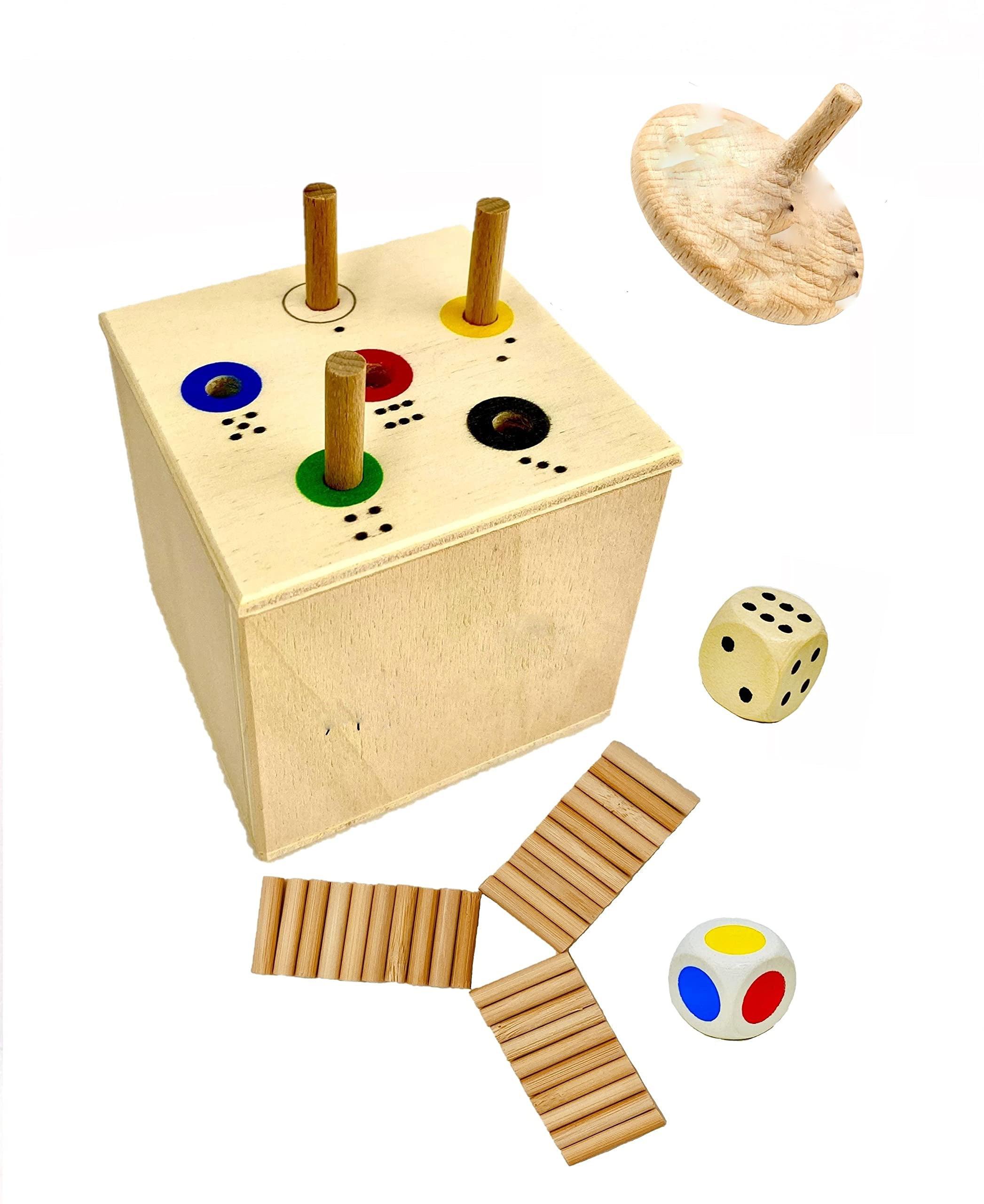 Activity-board  Jeu de dés pour toute la famille pour apprendre les chiffres et les couleurs | Jeux de voyage pour les déplacements 