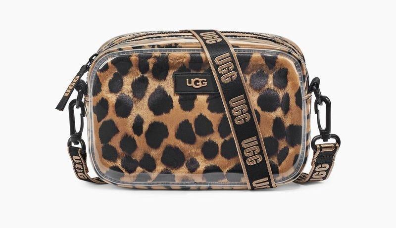 Calvin Klein Janey II Clear Leopard Print Umhängetasche  