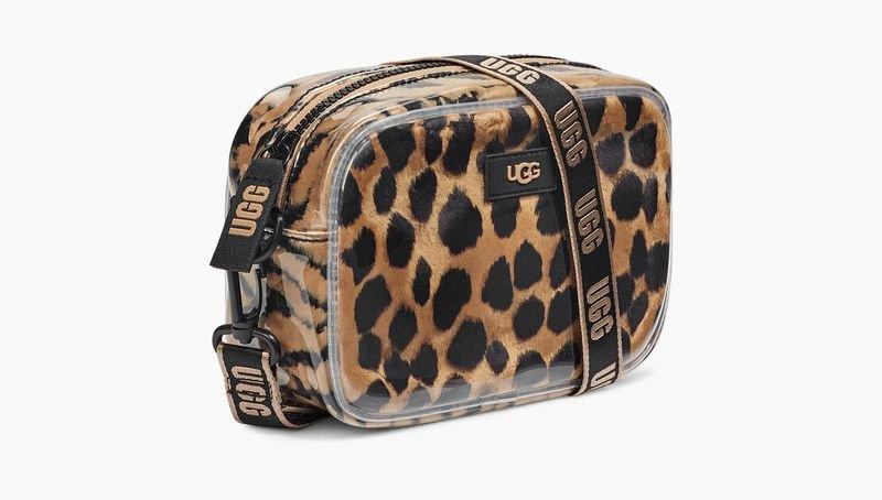 Calvin Klein Janey II Clear Leopard Print Umhängetasche  