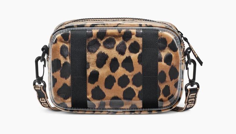 Calvin Klein Janey II Clear Leopard Print Umhängetasche  