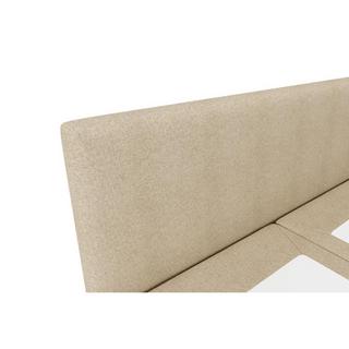 Ysmée Boxspringbett komplett mit Bett-Kopfteil + Lattenrost + Matratze + Topper - 180 x 200 cm - Stoff - Beige - ONAN von YSMÉE  