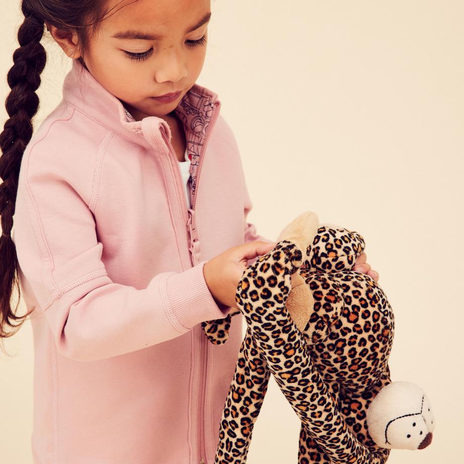 DOMYOS  Giacca bambino unisex con zip stampa cotone 