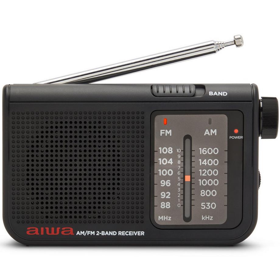 aiwa  Radio de poche avec FM/AM Noir 