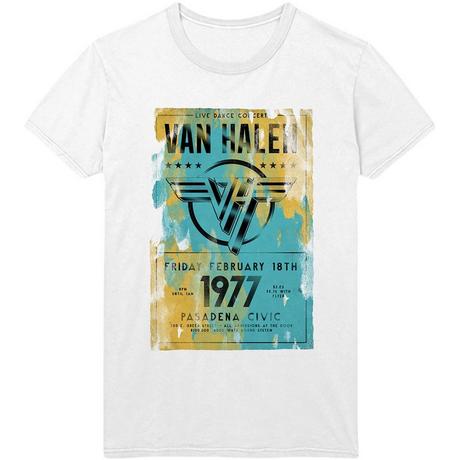 Van Halen  Tshirt PASADENA '77 