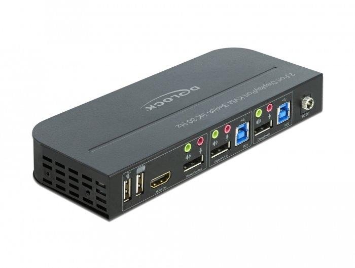 DeLock  11482 Tastatur/Video/Maus (KVM)-Switch Schwarz 