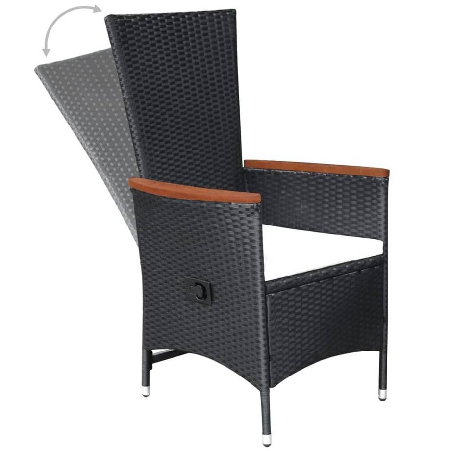 VidaXL set da pranzo Polirattan  