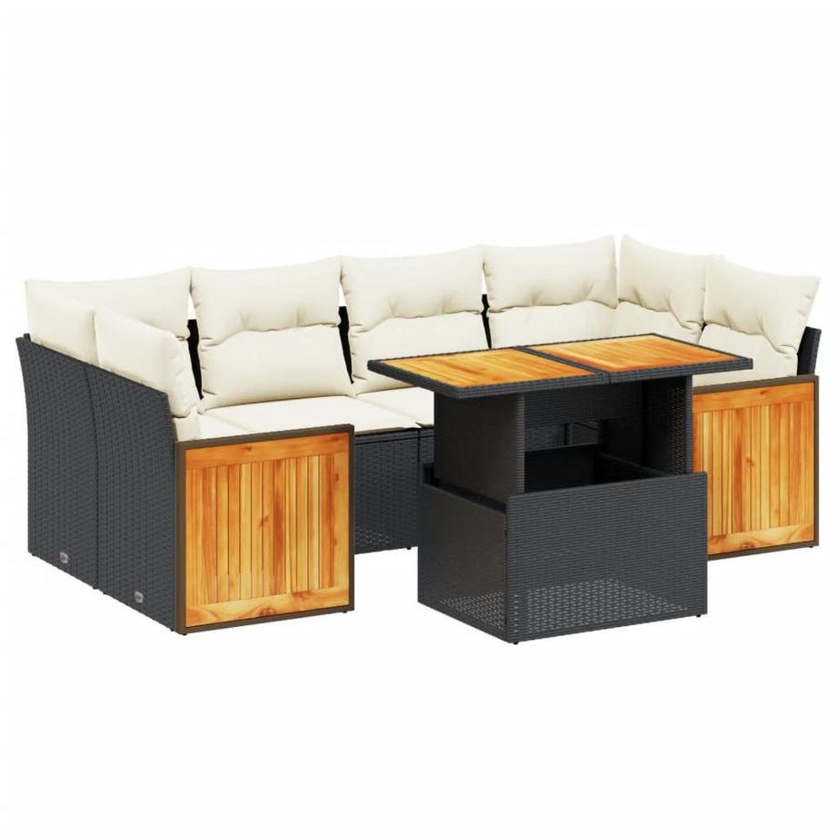 set divano da giardino Polirattan
